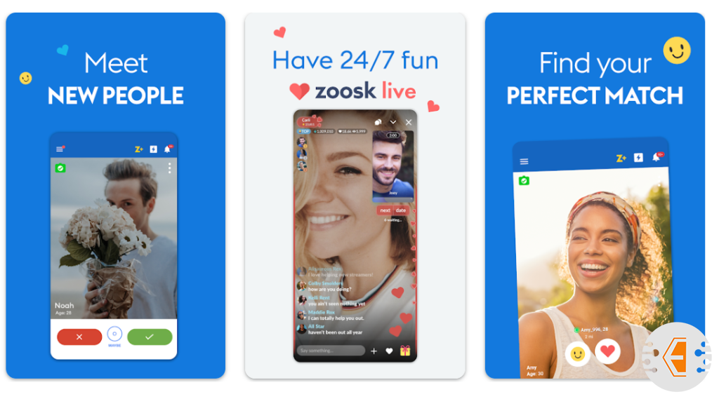 Zoosk - منصة تعارف تفاعلية للأفراد الباحثين عن تواصل ممتع