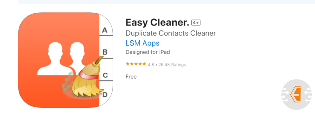  برنامج Easy Cleaner لتنظيف جهات الاتصال